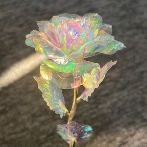 Iridescent Faux Rose